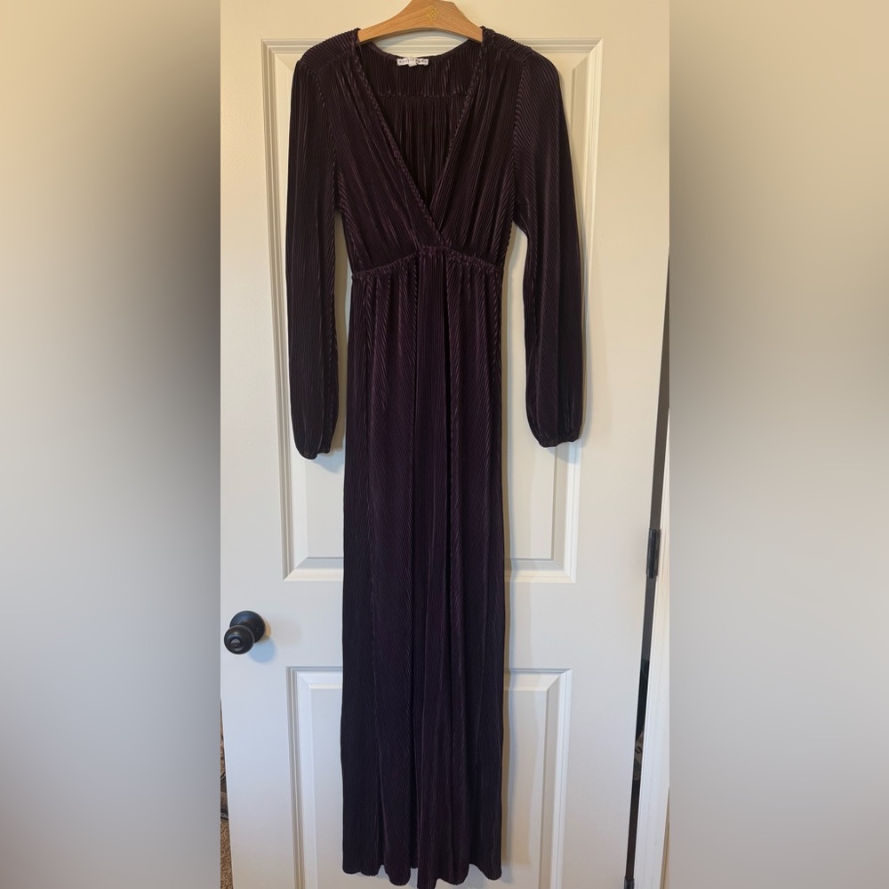 Baltic Born Long Sleeve Deep Purple Dress- bump friendly